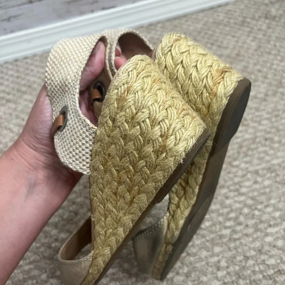 Lucky brand wedge sandals size 11  tan - Picture 7 of 7